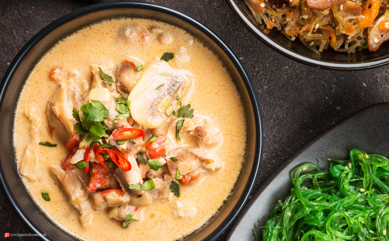 غذای تایلندی Tom kha gai