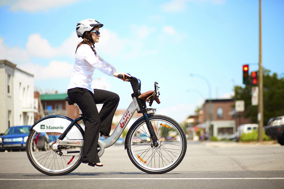 بیکسی، نام دوچرخه های شهری همگانی در شهر مونترال کانادا aamontreal bixi 1
