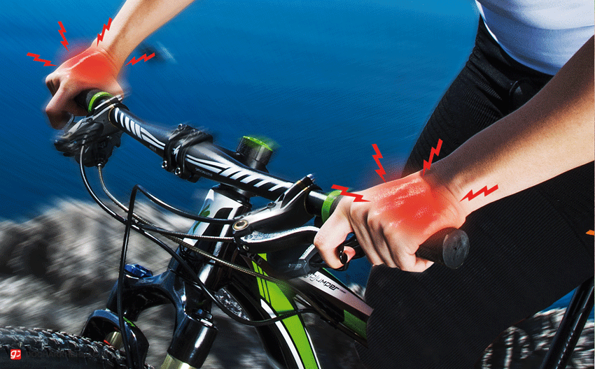 درد کف دست در دوچرخه سواری1